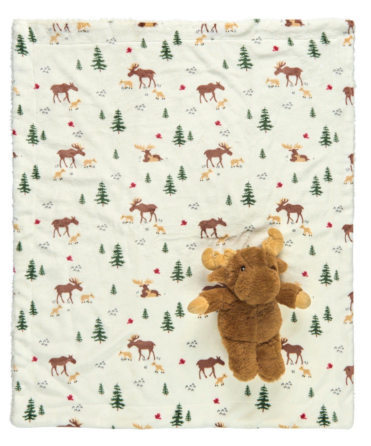 BABYGESCHENKSET  - Rot/Braun, Basics, Textil - X-Mas