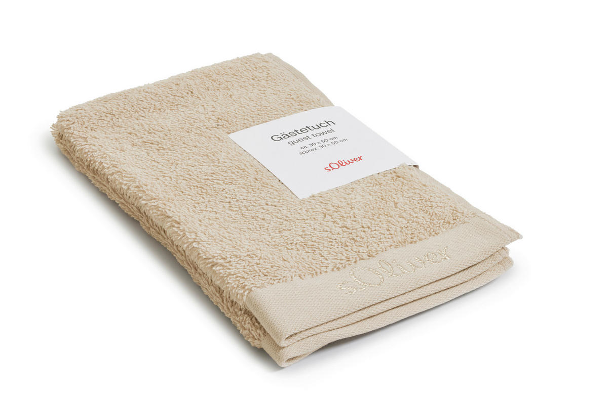 GÄSTETUCH s.Oliver Naturfarben 2-teilig 30/50 cm  - Naturfarben, Trend, Textil (30/50cm) - S. Oliver