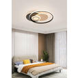 LED-DECKENLEUCHTE 49,5/42/6 cm   - Goldfarben/Schwarz, Design, Kunststoff/Metall (49,5/42/6cm) - Novel