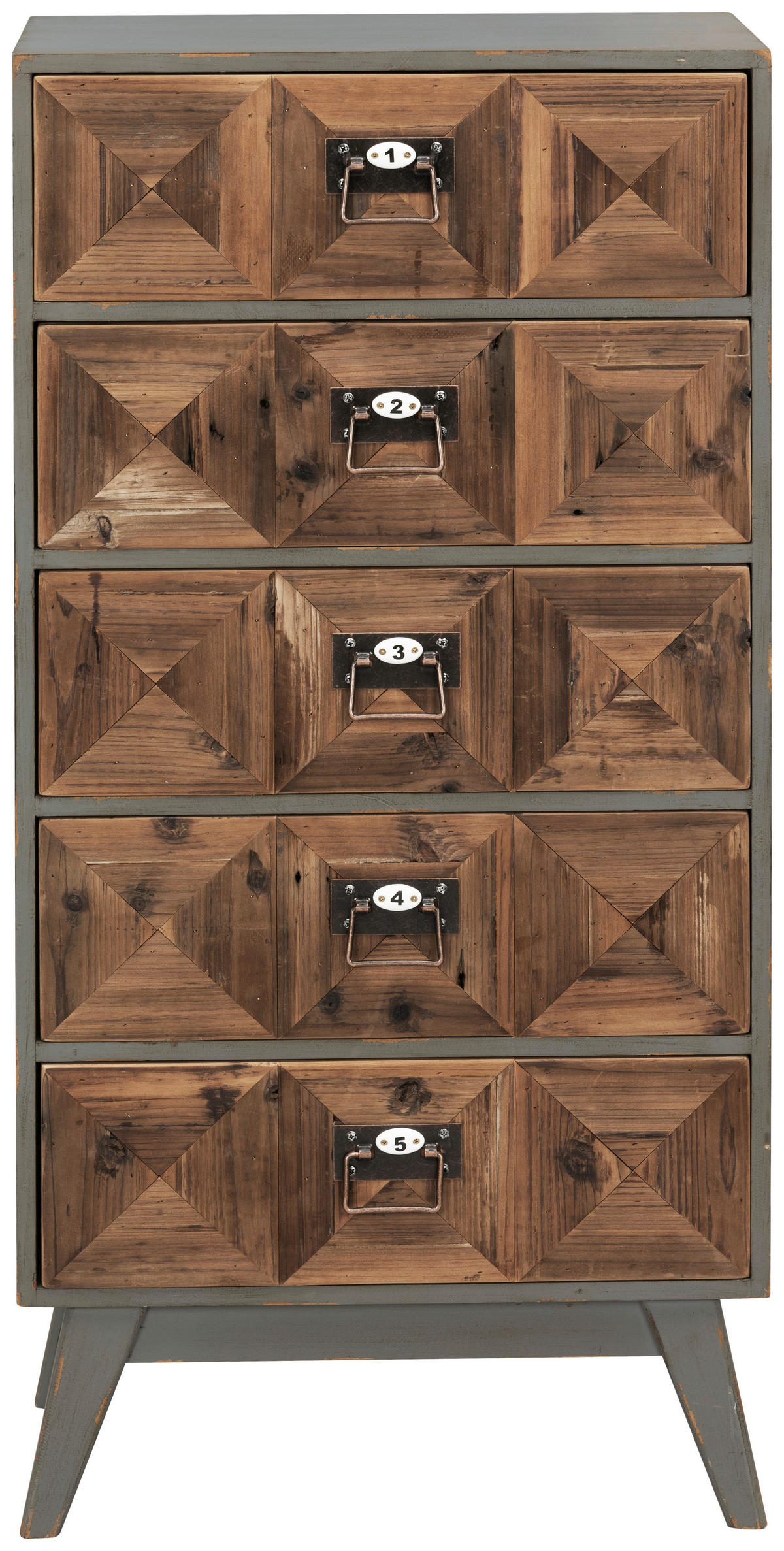 KOMMODE  in 54/113/33.5 cm  - Schwarz/Naturfarben, KONVENTIONELL, Holz/Metall (54/113/33.5cm) - Livetastic