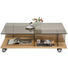 COUCHTISCH in Holz, Glas 110/80/32,8 cm - Eichefarben/Bronzefarben, Design, Glas/Holz (110/80/32,8cm) - Hülsta COUCHTISCH in Holz, Glas 110/80/32,8 cm - Eichefarben/Bronzefarben, Design, Glas/Holz (110/80/32,8cm) - Hülsta