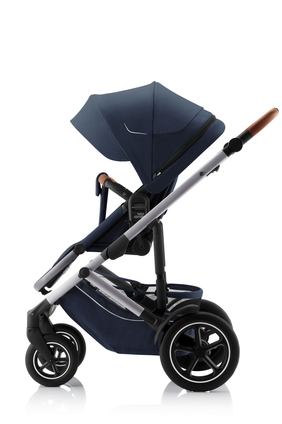 KINDERWAGEN Smile 5Z  - Hellgrau/Dunkelblau, Basics, Textil/Metall (57/112/97,7cm) - Britax Römer