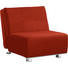 SCHLAFSESSEL in Textil Orange, Rot - Chromfarben/Rot, Design, Textil/Metall (84/88/103cm) - Novel SCHLAFSESSEL in Textil Orange, Rot - Chromfarben/Rot, Design, Textil/Metall (84/88/103cm) - Novel