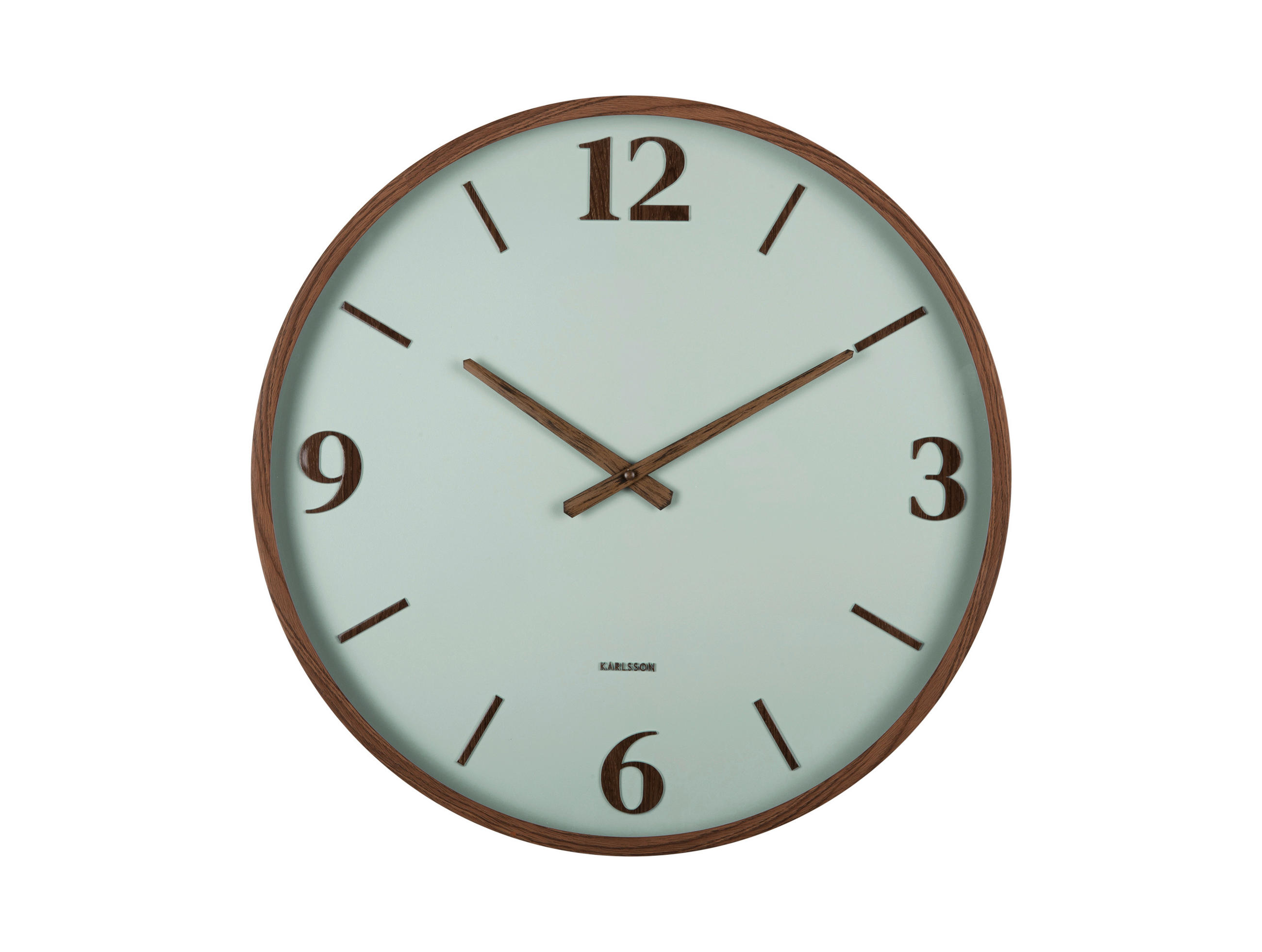 WANDUHR Detalle Jadegrün  - Jadegrün, Basics, Kunststoff (51cm) - Karlsson