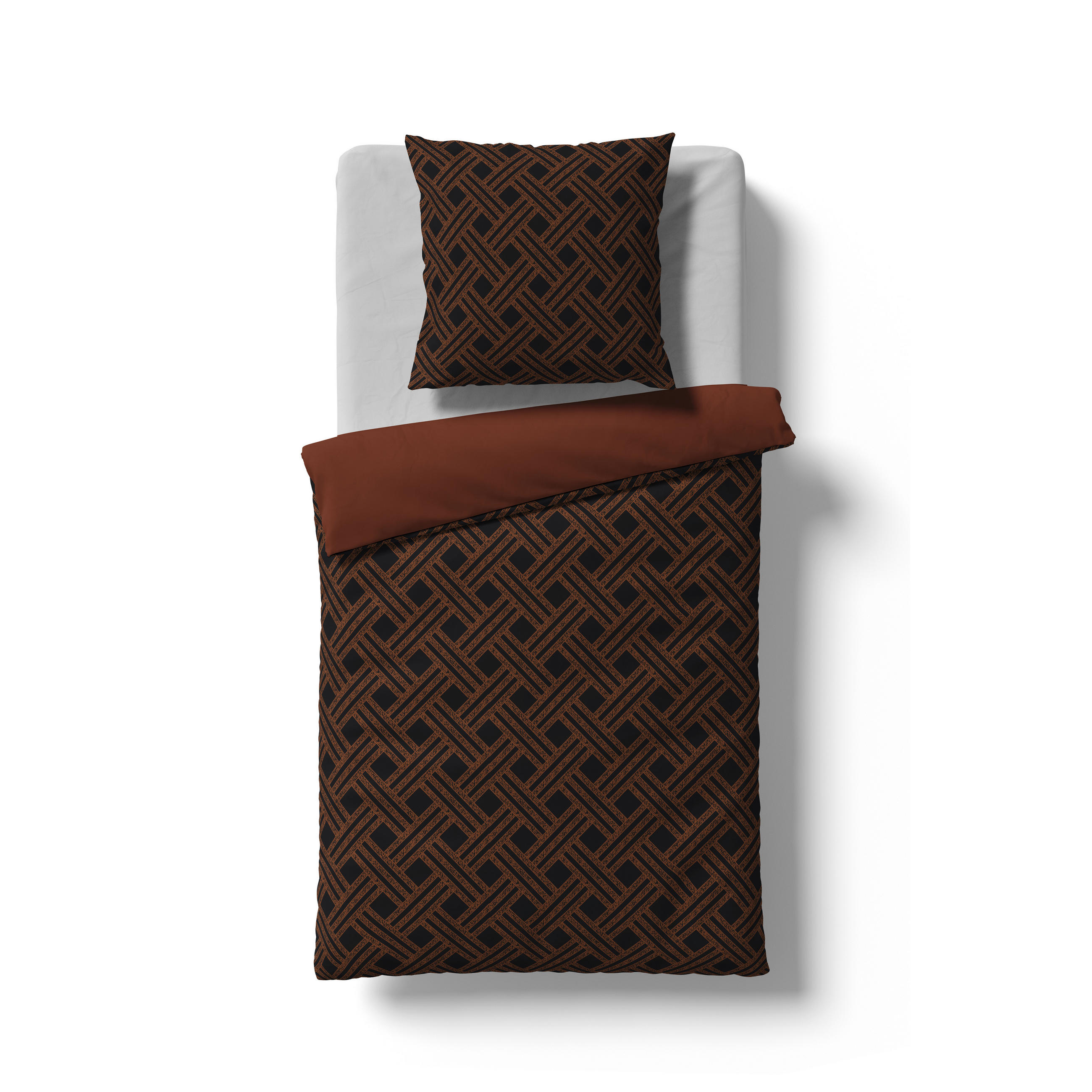 Fleuresse Bettwäsche Black Premium Damast Messing 200x220 cm