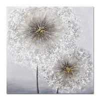 OBRAZ NA PLÁTNE, kvety, 80/80 cm  - Basics, drevo (80/80cm)