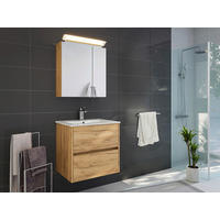 BADEZIMMER 2-teilig  in 60 cm  - Eichefarben/Weiß, Basics, Keramik/Holzwerkstoff (60cm) - MID.YOU