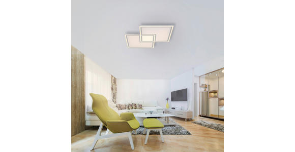 LED-DECKENLEUCHTE 67/67/5 cm   - Weiß, Trend, Kunststoff/Metall (67/67/5cm) - Novel