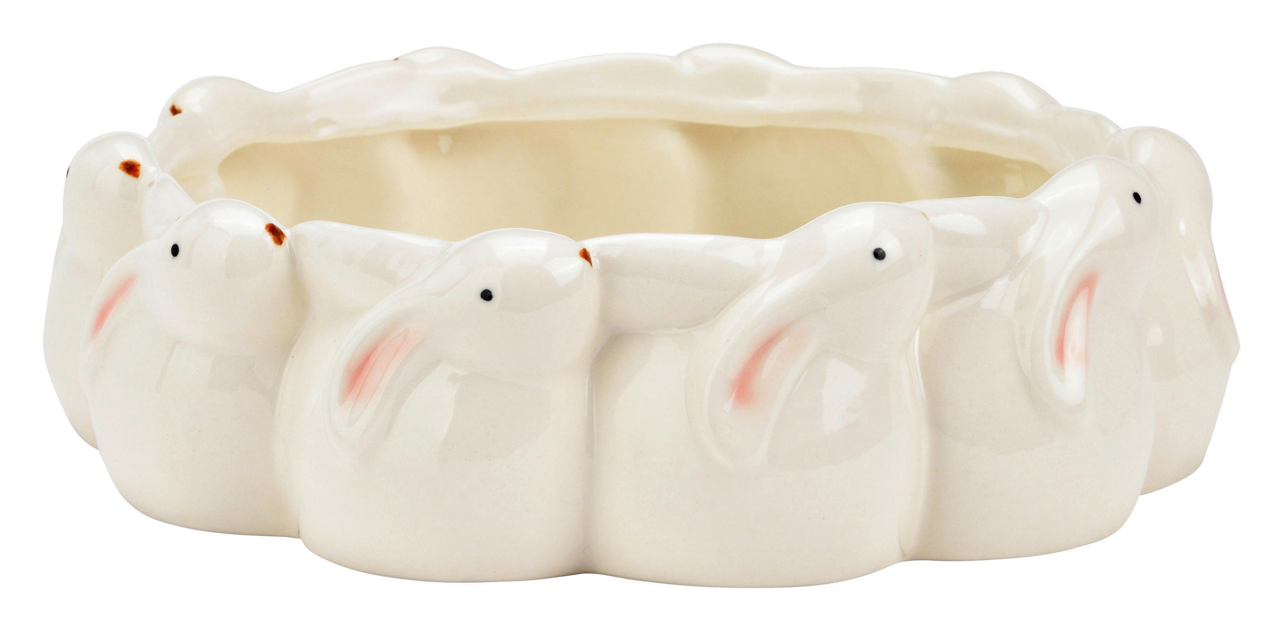 DEKOSCHALE   - Weiß, Basics, Keramik (20,0/5,0/20,0cm)