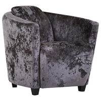 COCKTAILSESSEL Mikrofaser    - Braun, Design, Holz/Textil (72/72/85cm)