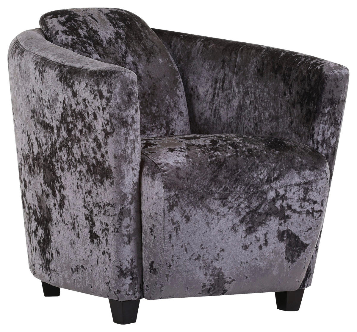 COCKTAILSESSEL Mikrofaser    - Braun, Design, Holz/Textil (72/72/85cm)