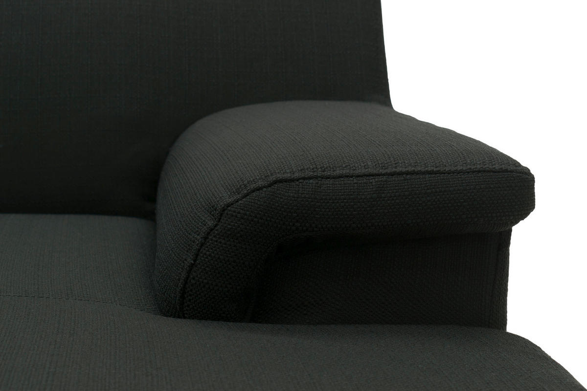 CloseUp von MID.YOU ECKSOFA Schwarz Webstoff.