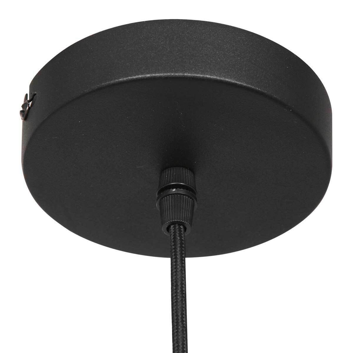 PENDELLEUCHTE Bollique 25/35-175 cm   - Messingfarben/Schwarz, KONVENTIONELL, Glas/Metall (25/35-175cm)