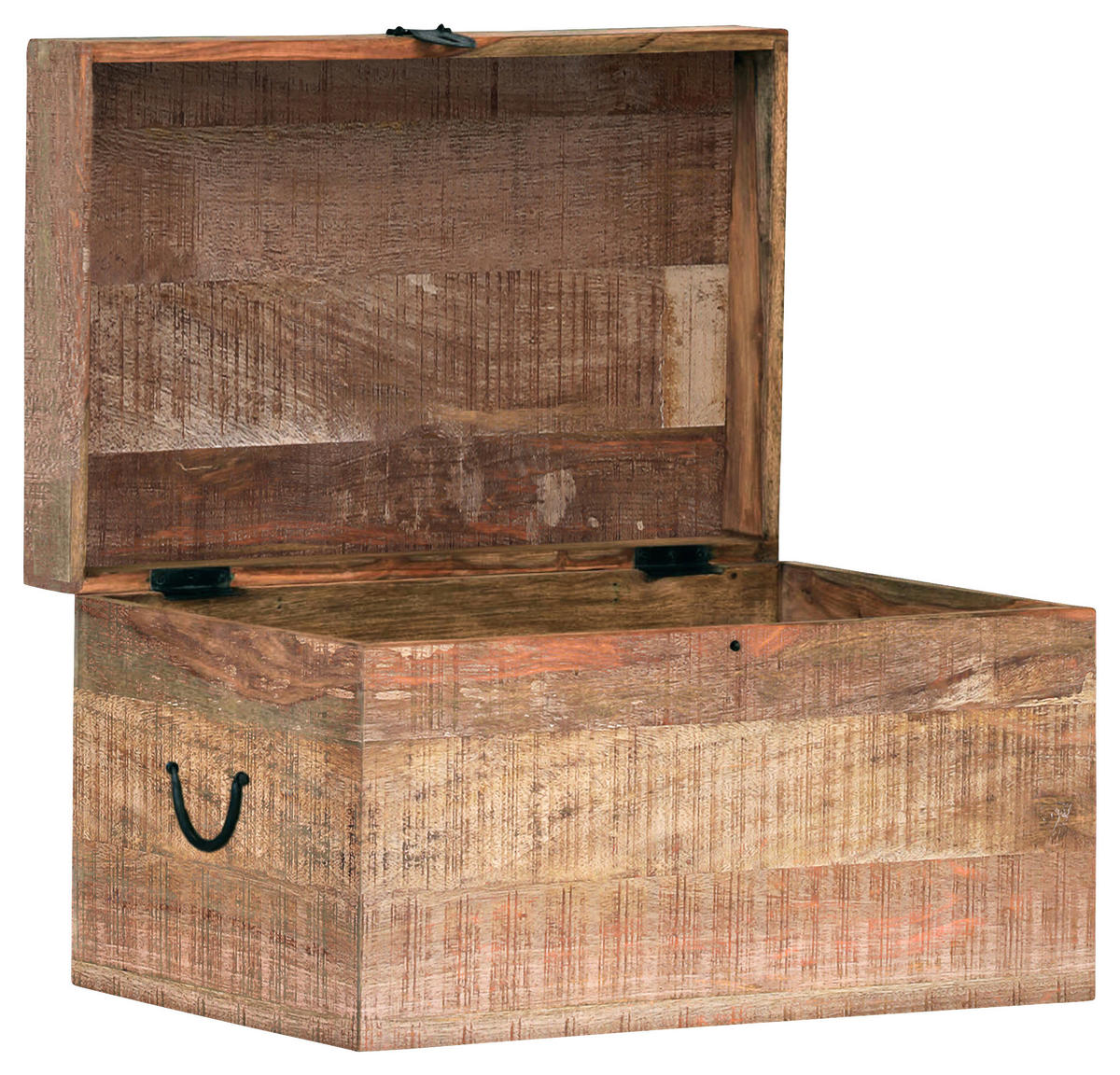 TRUHE Holz Mangoholz massiv  - Naturfarben, Design, Holz (85/45/45cm) - Landscape