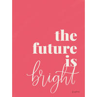 KUNSTDRUCK 30/40 cm  - Weiss/Pink, Basics, Papier (30/40cm) - Monee