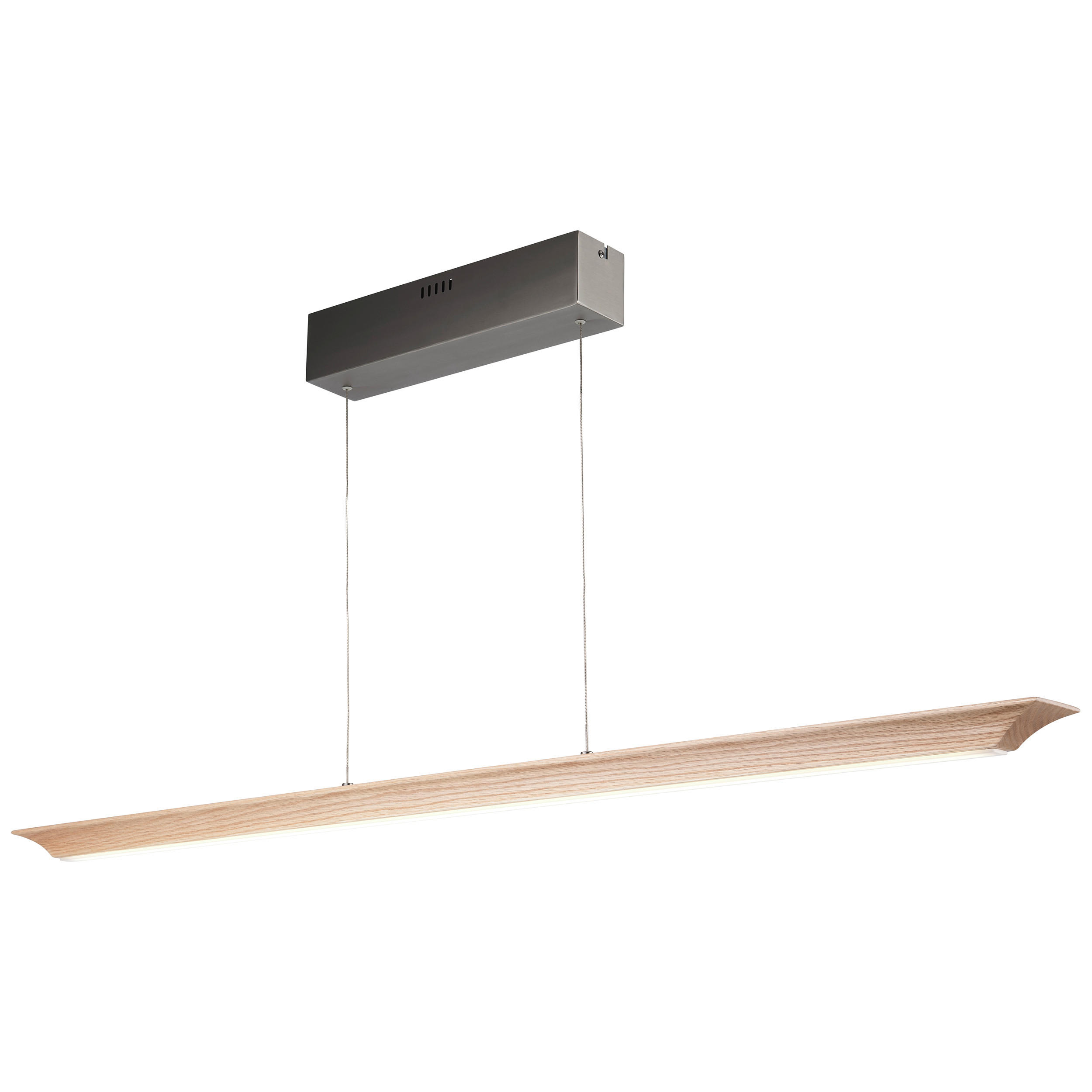 LED-HÄNGELEUCHTE  - Eichefarben, Natur, Holz (125/7,5/150cm)