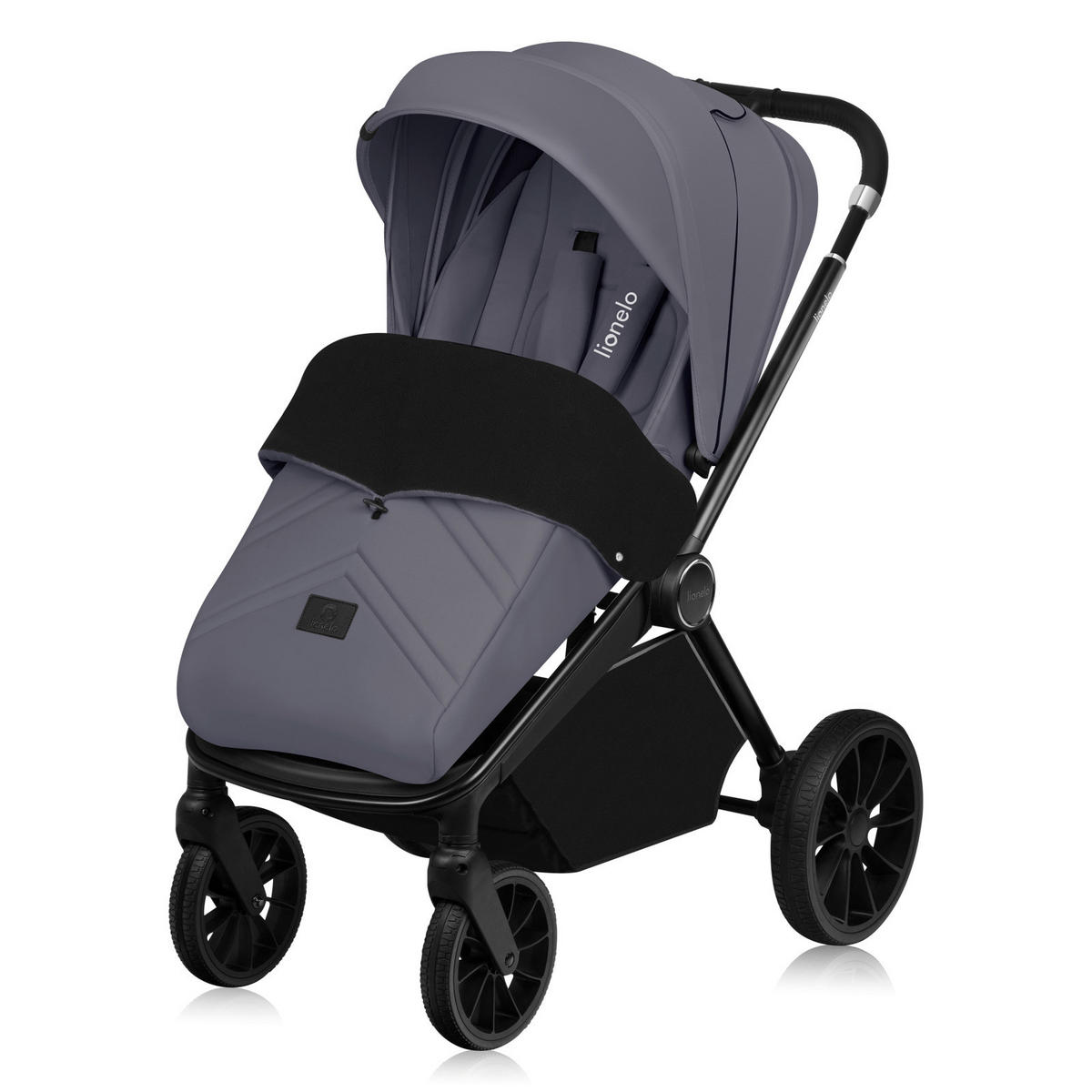 KINDERWAGENSET  Mika Plus 2in1  Grey Stone  - Grau, Basics (93/62/110cm) - Lionelo