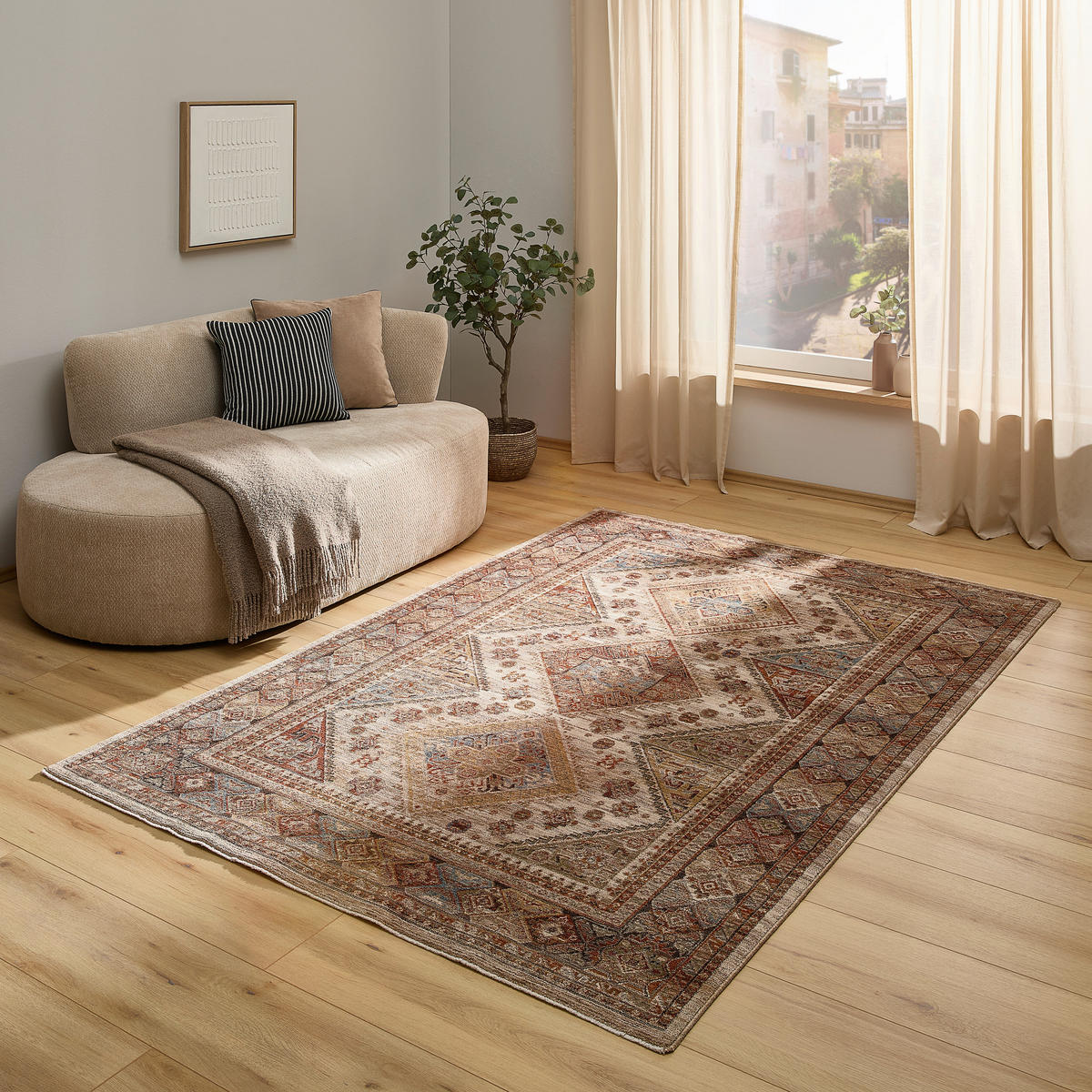 WEBTEPPICH  Wohnzimmer 200/290 cm Alte Beige rechteckig  - Beige, LIFESTYLE, Textil (200/290cm) - Cazaris