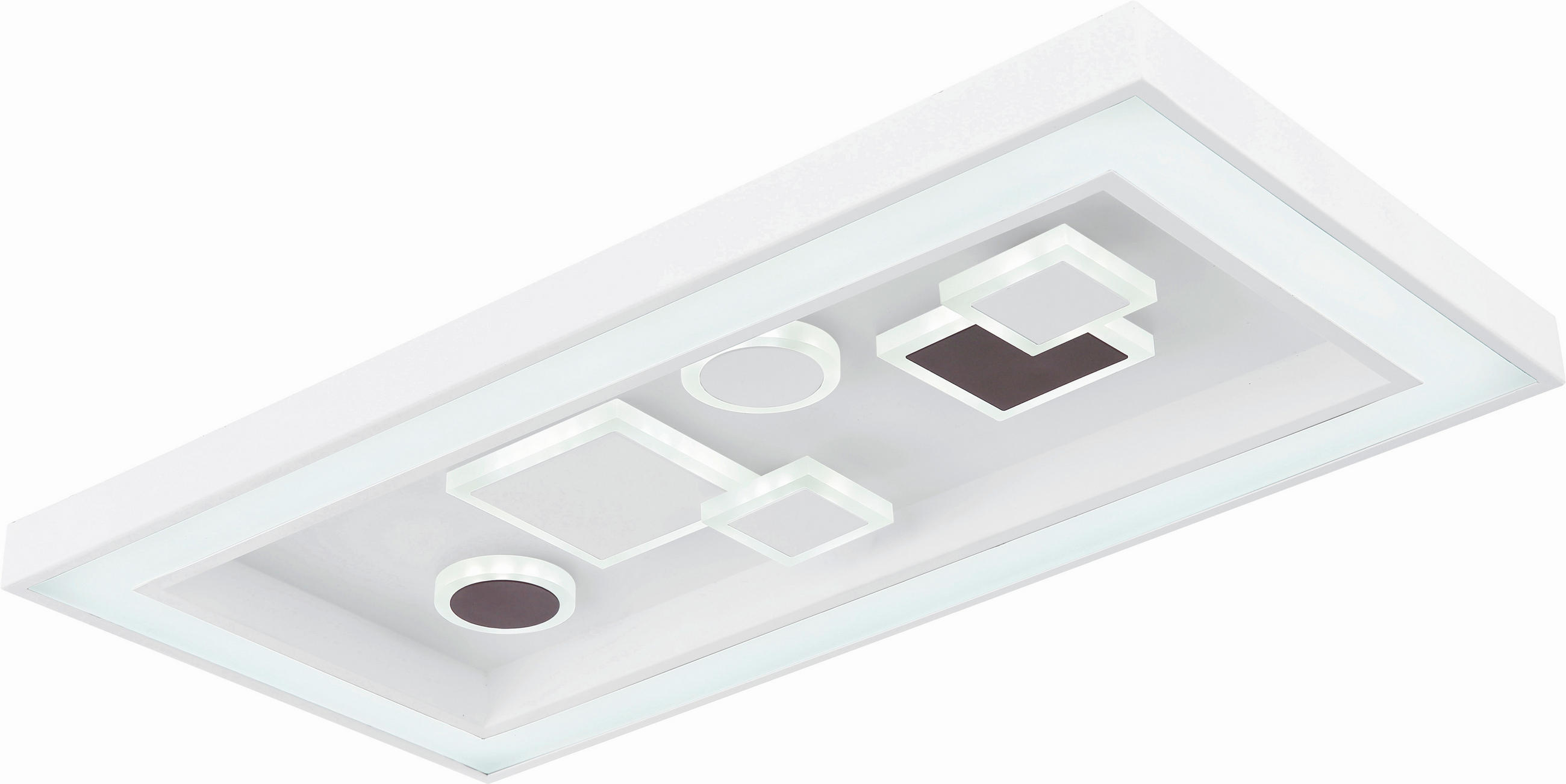 STROPNA LED-SVETILKA  Picture 36 W/4300 lm/3000-6000 K/230 V/ - bela/barve kapučina, Trend, kovina/umetna masa (60/30/7cm) - Novel