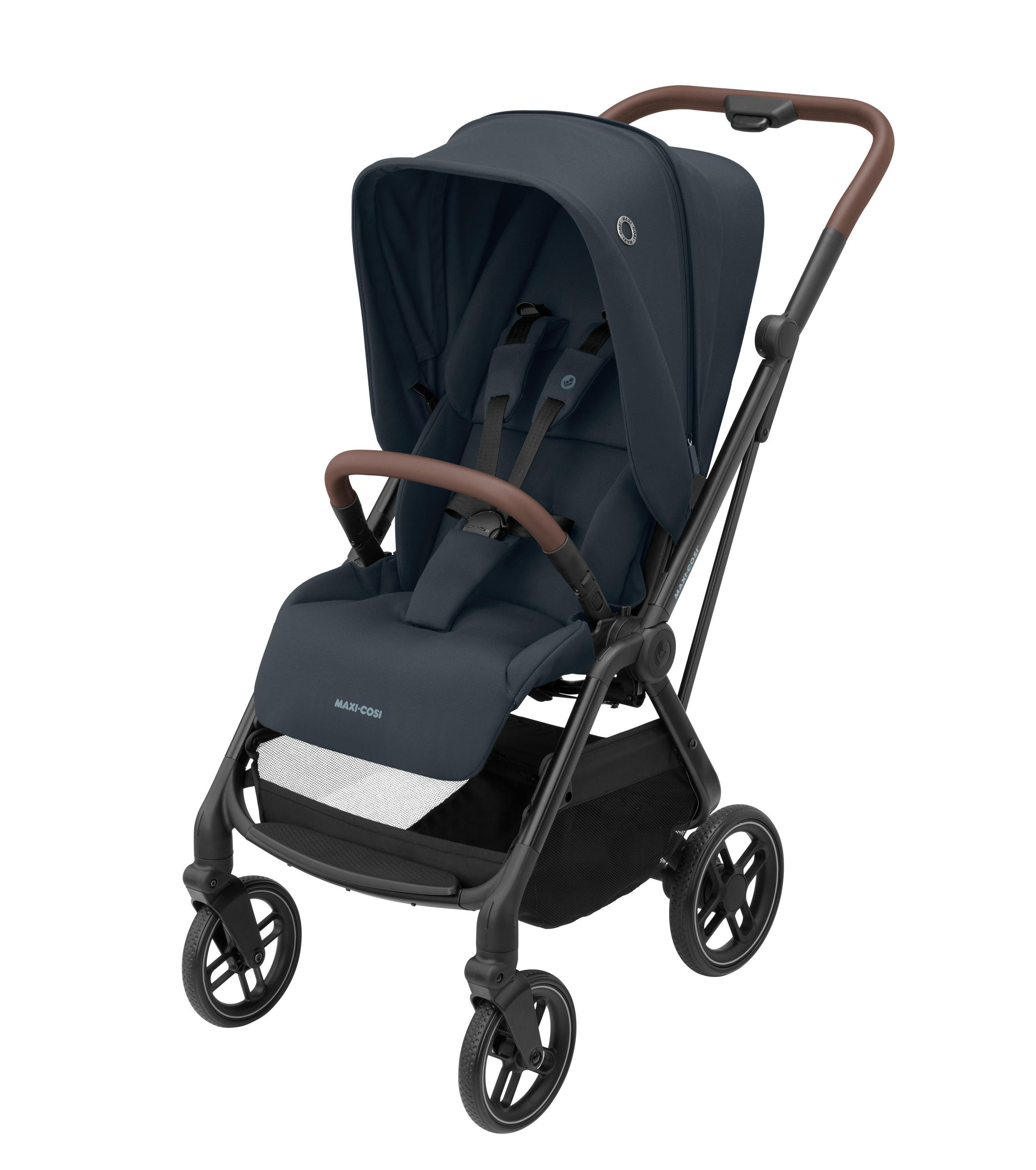 KIŠOBRAN KOLICA  Leona 2  - tamno siva/crna, Basics, metal/plastika (46,5/103,5/85,5cm) - Maxi-Cosi