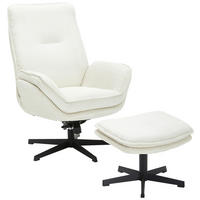 RELAXSESSELSET Cord    - Creme/Schwarz, Design, Textil/Metall (75/103/85cm) - Carryhome