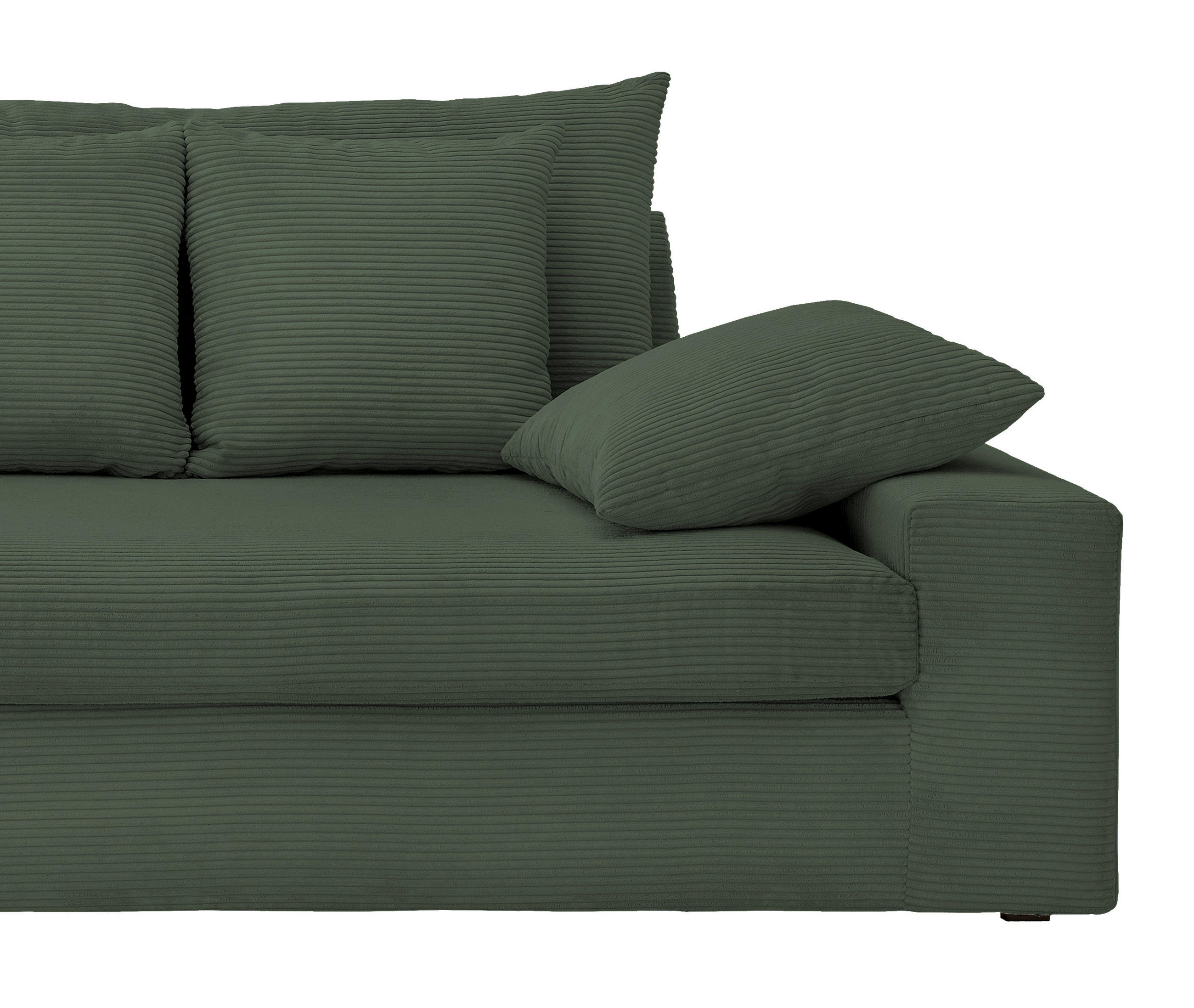 Thumbnail - Livetastic Viersitzer-Sofa, Grün, Textil, 4-Sitzer, Füllung: Schaumstoff, 308x80x140 cm, Made in EU, Rücken echt, Armtei...