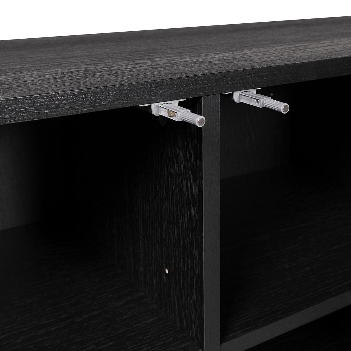 SIDEBOARD svart  180/75/40 cm  - svart, Trend, metall/trämaterial (180/75/40cm) - home24