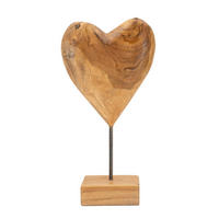 SKULPTUR - Braun, Basics, Holz (20/37/12cm)
