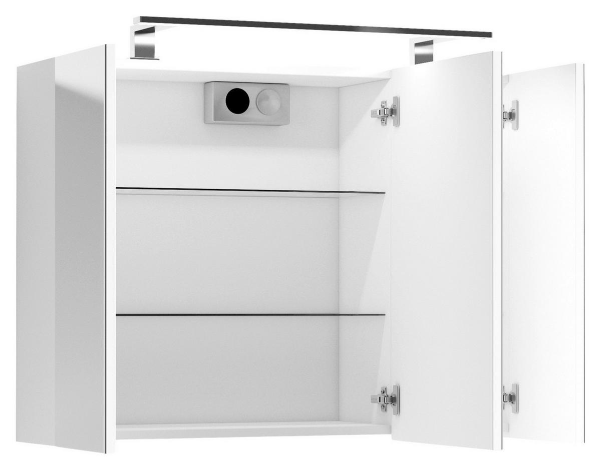 SPIEGELSCHRANK 80/60/20 cm  - Weiß, MODERN, Glas/Holzwerkstoff (80/60/20cm) - MID.YOU