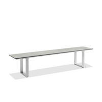 GARTENBANK 180/46/40 cm  in Grau  - Edelstahlfarben/Grau, Design, Kunststoff/Metall (180/46/40cm)