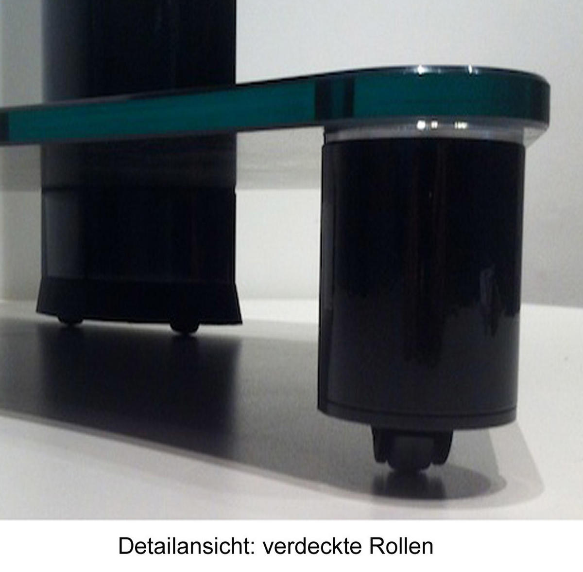 TV-Rack in Klar/Silberfarbe - Klar/Silberfarben, Konventionell, Glas/Metall (60/100/44cm) - MID.YOU