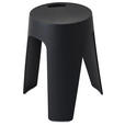 STAPELHOCKER Schwarz  - Schwarz, Basics, Kunststoff (28/46/28cm) - Carryhome