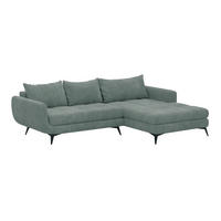 UGAONA GARNITURA bež  - bež/crna, Moderno, drvo (190/270/85cm) - Hom`in