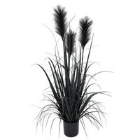 DEKORAČNÍ TRÁVA 90 cm - černá, Basics, kov/plast (90cm) - Ambia Home