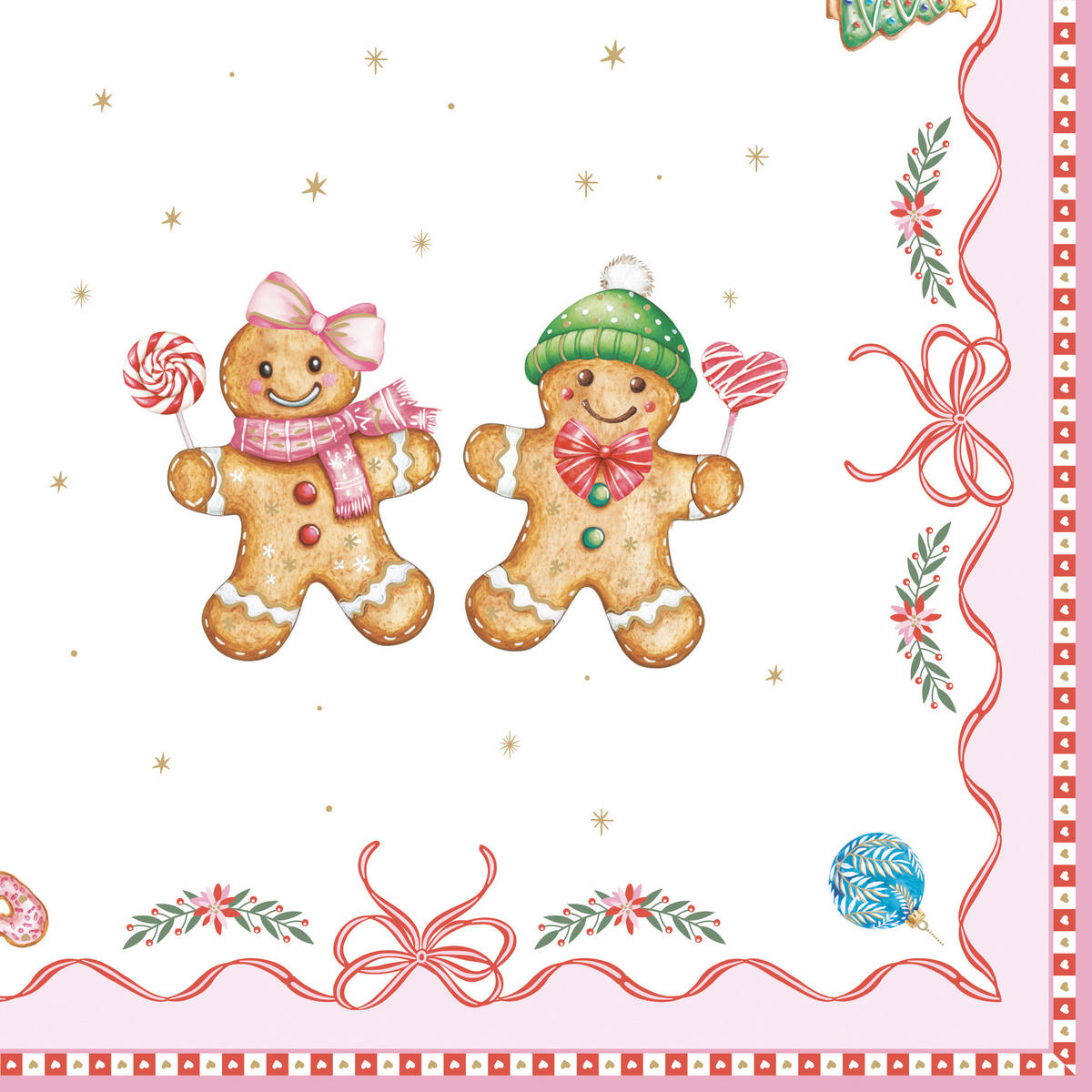 SZALVÉTA    - piros/fehér, Basics, papír (33cm)