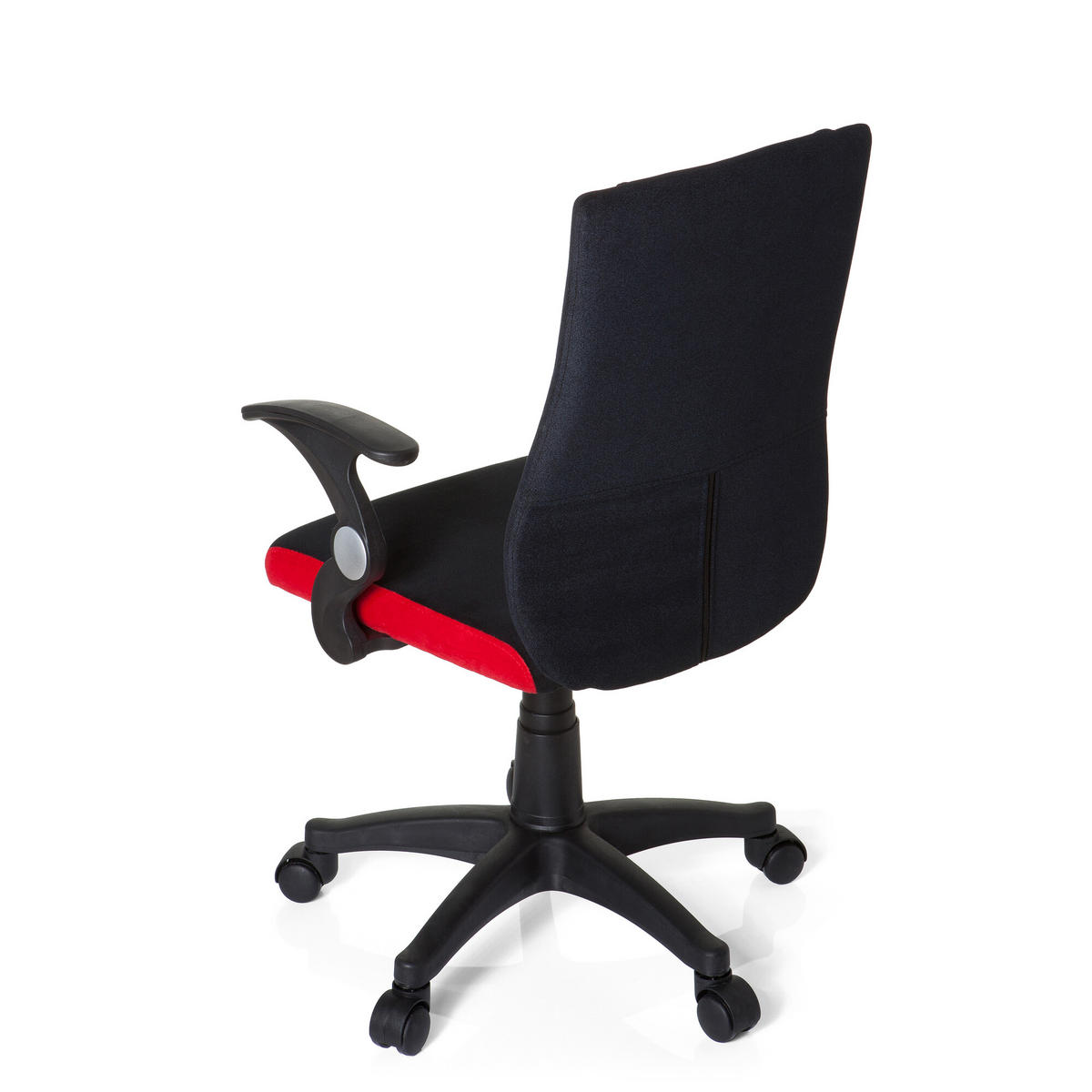 OTOČNÁ ŽIDLE PRO MLÁDEŽ, červená, černá - černá/červená, Basics, plast (50/87-97/40cm) - MID.YOU