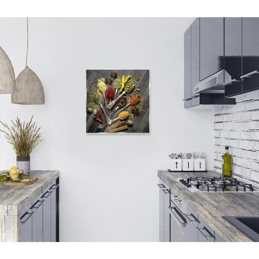 Thumbnail - Euroart Glasbild, Mehrfarbig, Glas, quadratisch, 50x50 cm, Fotografie, einfache und schnelle Anbringung, glänzend, Bilde...
