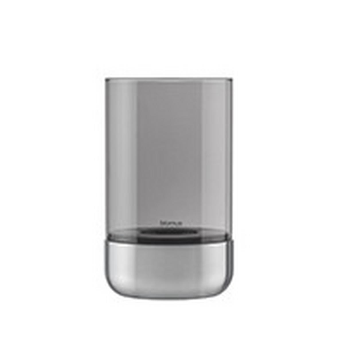 WINDLICHT 12/20 cm  - Silberfarben, Design, Glas/Metall (12/20cm) - Blomus