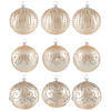 CHRISTBAUMKUGEL-SET 8 cm 9-teilig  - Champagner, LIFESTYLE, Glas/Metall (8cm) - X-Mas