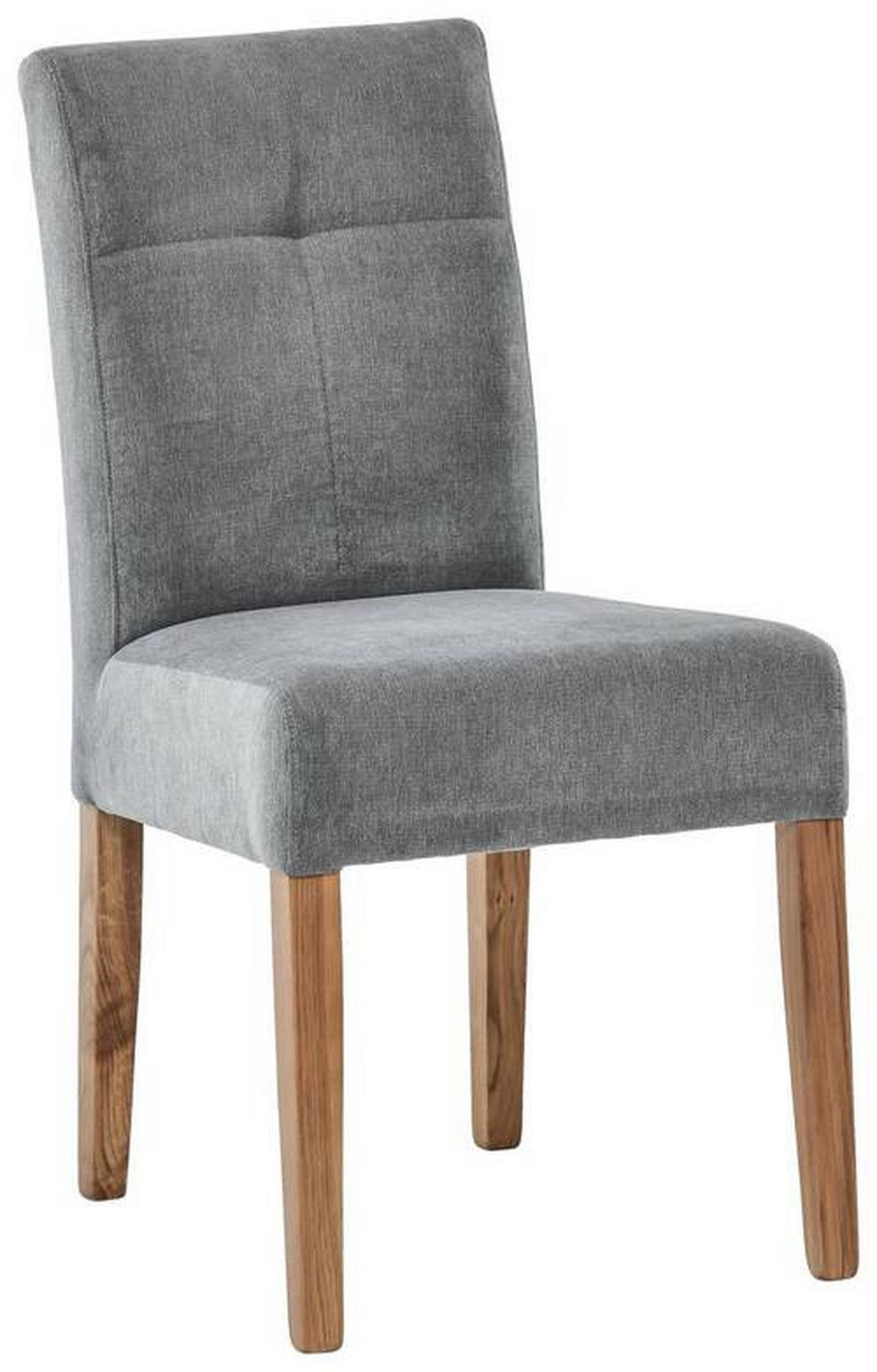 SZÉK fa, textil szürke, tölgyfa  - tölgyfa/szürke, Konventionell, textil/fa (47,5/91,5/63cm) - Cantus