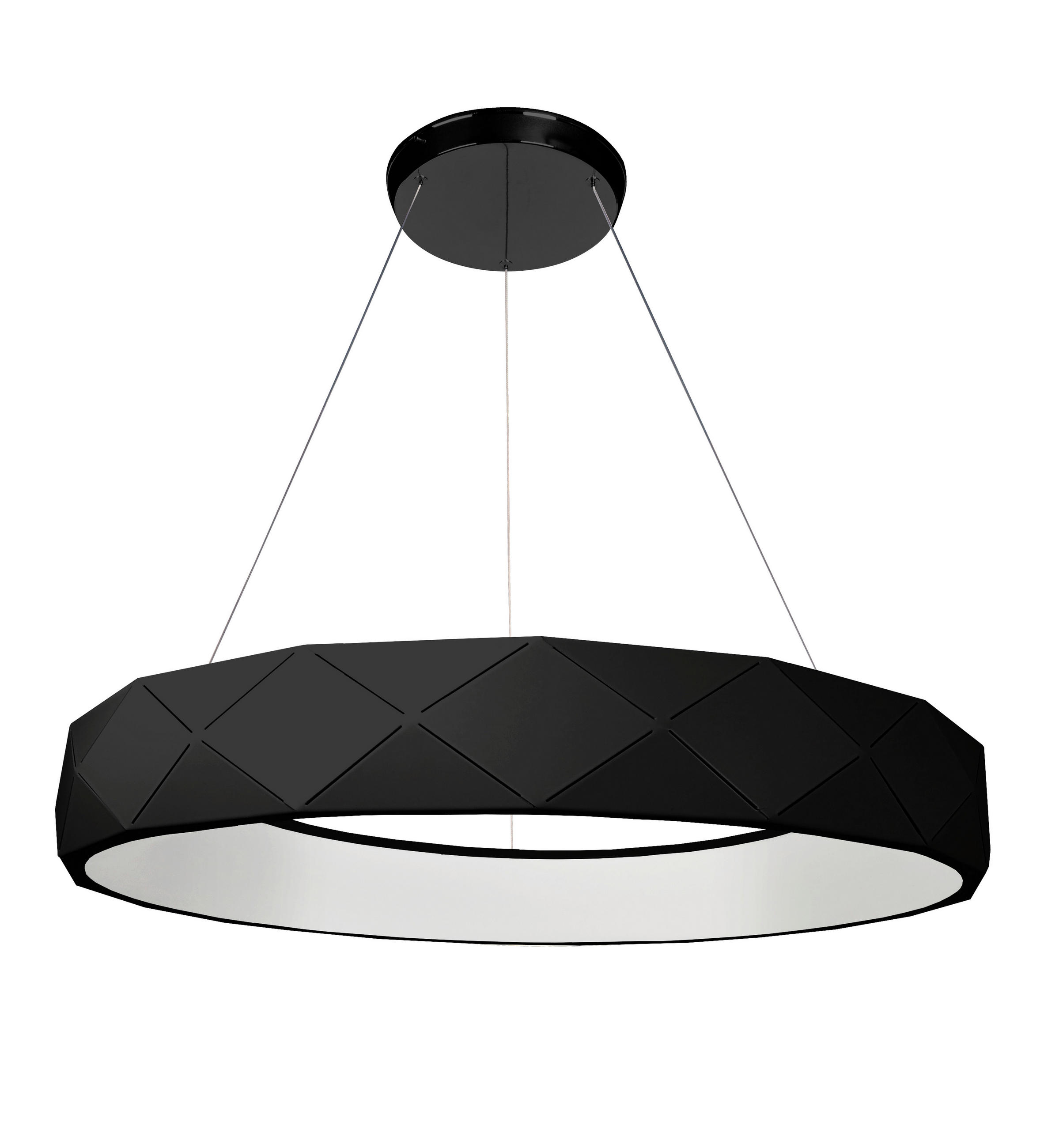 XXXLutz Hängeleuchte Reus Schwarz 100 cm
