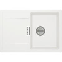 SPÜLE MOND100SAPOL  - Weiß, Basics, Stein (74/30,5/51cm) - Schock