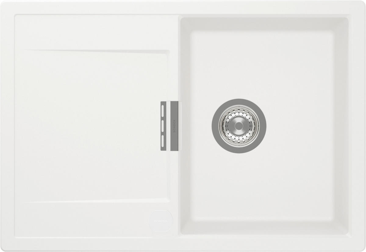 SPÜLE MOND100SAPOL  - Weiß, Basics, Stein (74/30,5/51cm) - Schock