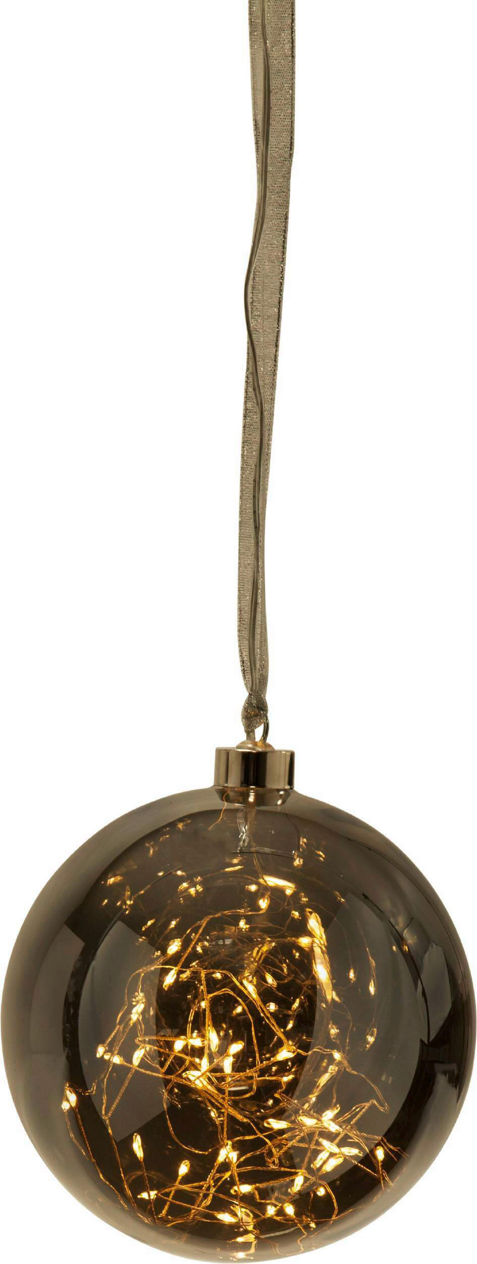 LED-DEKOLEUCHTE 15/16 cm  - Transparent/Schwarz, Basics, Glas (15/16cm) - Eglo