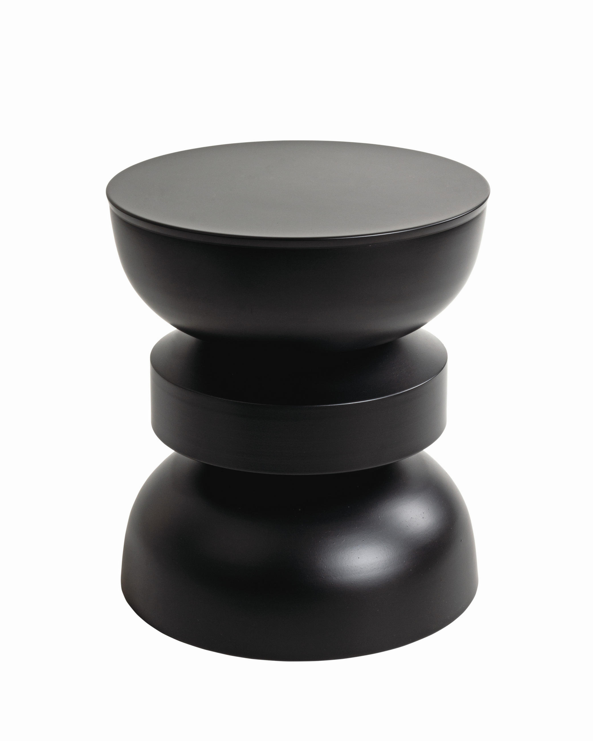 BEISTELLTISCH 40/40/45 cm Schwarz rund  - Schwarz, Design, Metall (40/40/45cm)