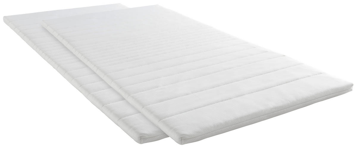 BÄDDMADRASS 180/200 cm  höjd ca 3 cm  - vit, Basics, textil (180/200cm) - MID.YOU