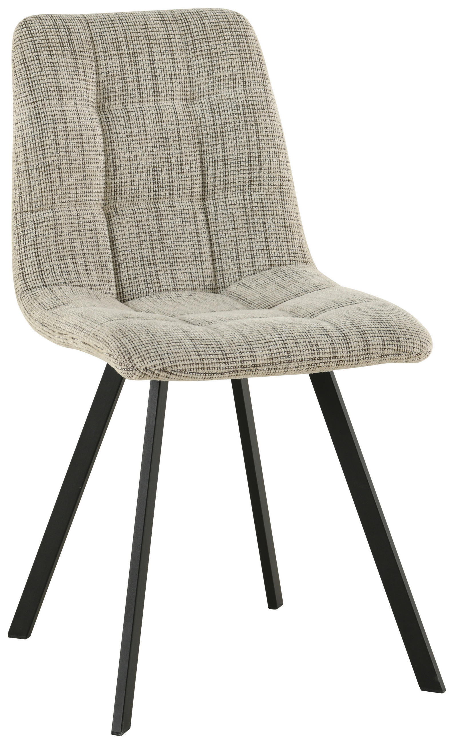 SCAUN in metal, textil gri