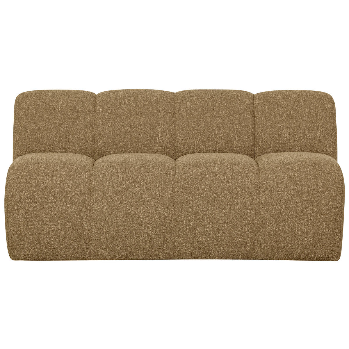 SITZBANK 164/83/73 cm Bouclé Dunkelgelb Kunststoff  - Dunkelgelb/Schwarz, MODERN, Kunststoff/Textil (164/83/73cm) - Livetastic