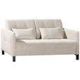 SCHLAFSOFA in Cord Beige  - Beige/Schwarz, MODERN, Textil/Metall (150/88/110cm) - Novel