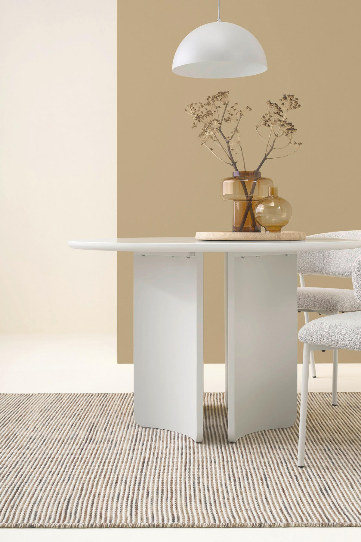 ESSTISCH 120/120/76 cm Nachbildung  Holzwerkstoff rund Seidengrau  - Seidengrau, MODERN, Holzwerkstoff (120/120/76cm) - Schöner Wohnen